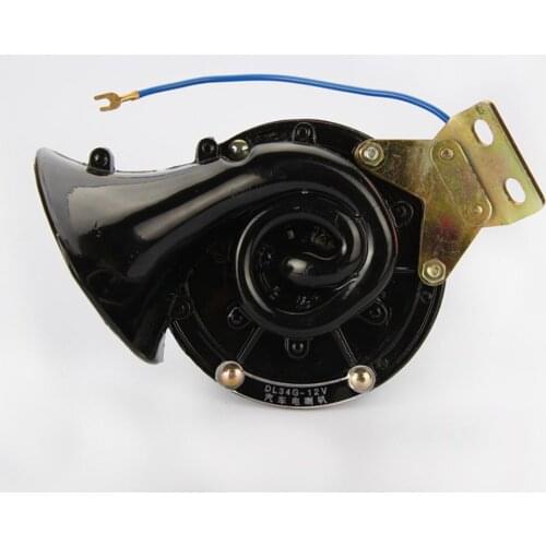 Electric Snail Horn Air Horn Raging Sound Loud 110DB Black 12V For Car Motorcycle Truck Boat Horn Bell
