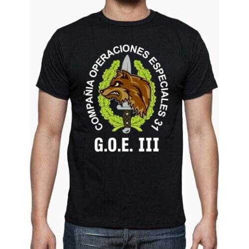Spanish Legion GOE III COE 31 Mod 5 Special Operations Emblem T-Shirt. Summer Cotton O-neck Mens Short Sleeve T-Shirt New S-3XL