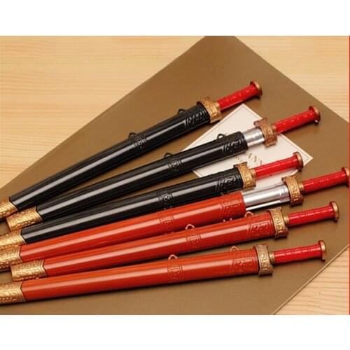 Creative Sword-shaped gel pen 0.38 black pen gifts 10pcs free shipping