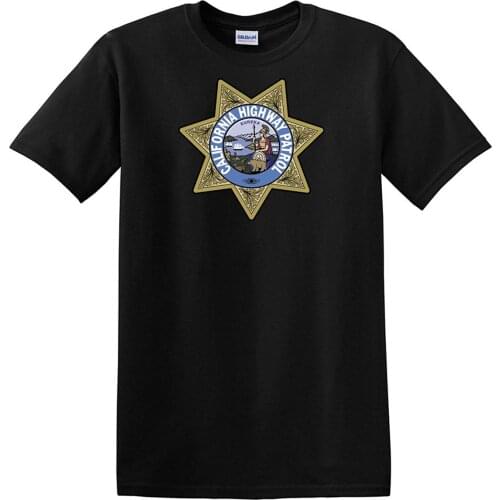Hot sale Fashion California Highway Patrol Seal T-Shirt. Cotton O-Neck Short Sleeve Mens T Shirt New Size S-3XL