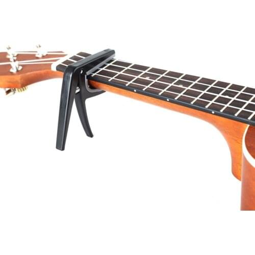 Guitar Capo Clamp Black Professional Ukulele Capo Single-handed Quick Change Acoustic Electric 4 String Guitar Ukulele Capo Clam