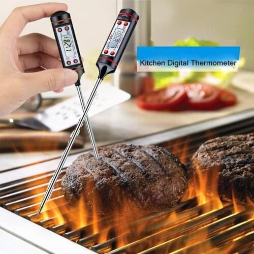 Kitchen Digital Meat Thermometer Cooking Food BBQ Probe Water Milk Oil Liquid Oven Digital Temperaure Sensor Household Dinning