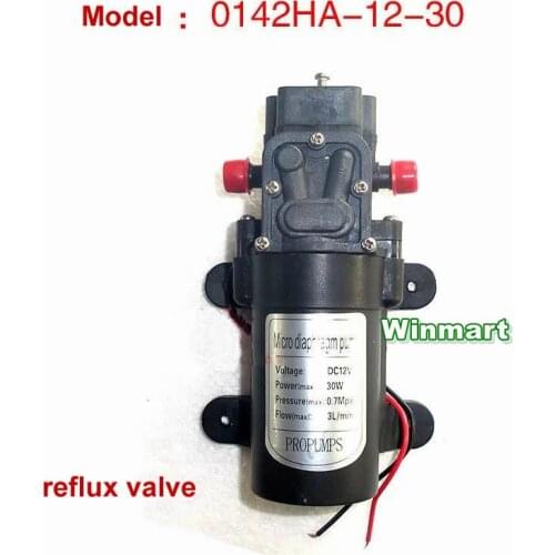 30W DC12V/24V Reflux valve type Micro Diaphragm Water Pump Self-priming Booster Pump 3L/min