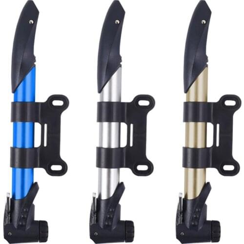 Outdoor cycling mini air pump Portable bicycle bicycle mini high pressure manual bicycle air pump tire inflator