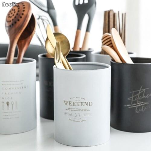 Nordic Multifunction Stainless Steel Chopsticks Tube Spoon Fork Drain Holder Kitchen Tableware Storage Rack Home Organizer