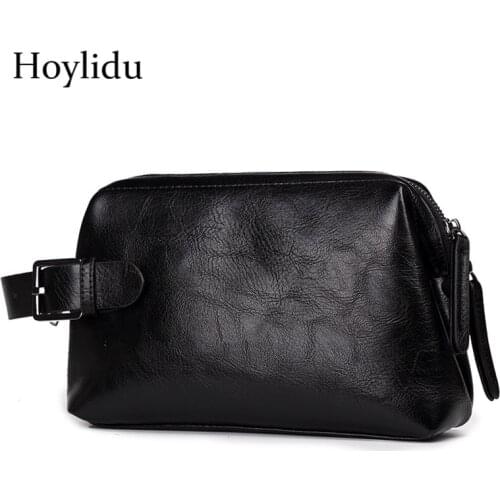 Fashion Mens PU Leather Casual Wallet Business Purse Large Capacity Zipper Clutch Bags Travel Hand Bag With Coin Money Pocket