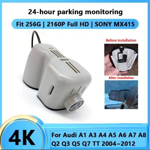 New ! 4K Wifi Hidden Car DVR Dash Cam Camera Video Recorder For Audi A1 A3 A4 A5 A6 A7 A8 Q2 Q3 Q5 Q7 TT 2004~2012 Full HD 2160P