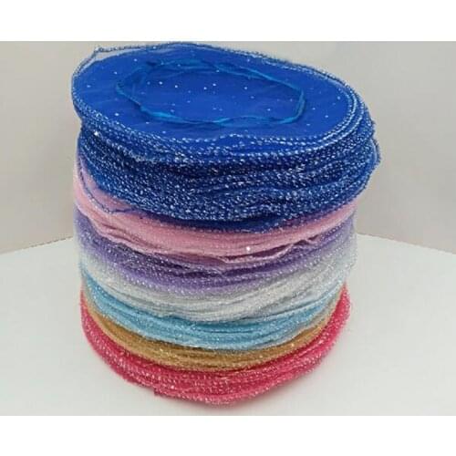 Wholesale 5000pcs Round 26cm 35 40cm Drawable Organza Bags Wedding Christmas Gift Bags Jewelry Packaging Organza Bags & Pouches