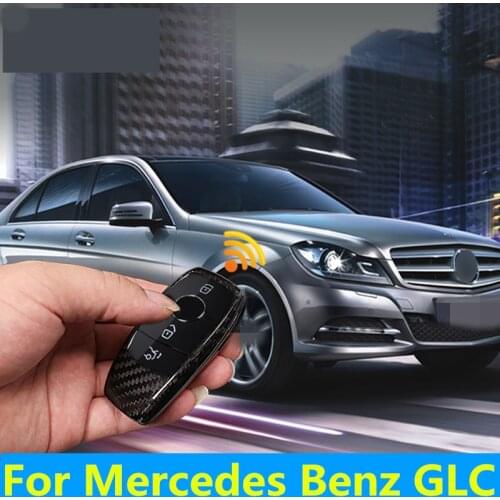 Anti-collision and scratch-resistant special key shell keychain metal key bag cover For Mercedes Benz GLC