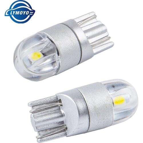 1pc T10 W5W 168 501 LED Bulb 3030 2SMD Wedge Lamp Interior Light Parking Lamp Bulbs Reading Light License Plate lighs 12V 6000K