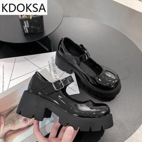 Lolita Shoes Women Japanese Style Vintage Soft Sister Girls High Heels Waterproof Platform College Student Cosplay Costume Shoes