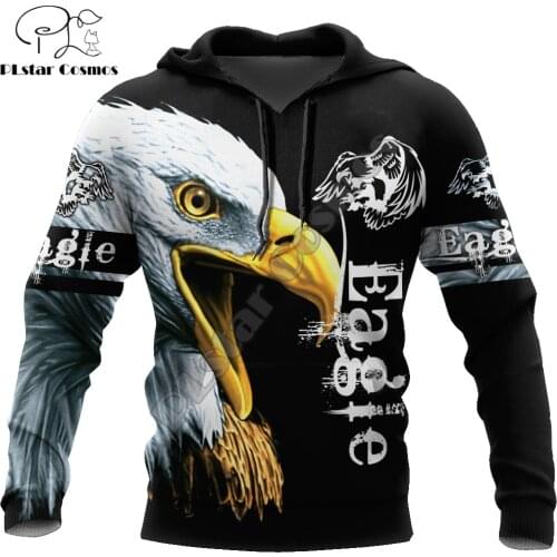 Animal Awesome Eagle 3D Printed Fashion Mens Autumn Hoodie Sweatshirt Unisex Streetwear Casual Zip Jacket Pullover KJ510