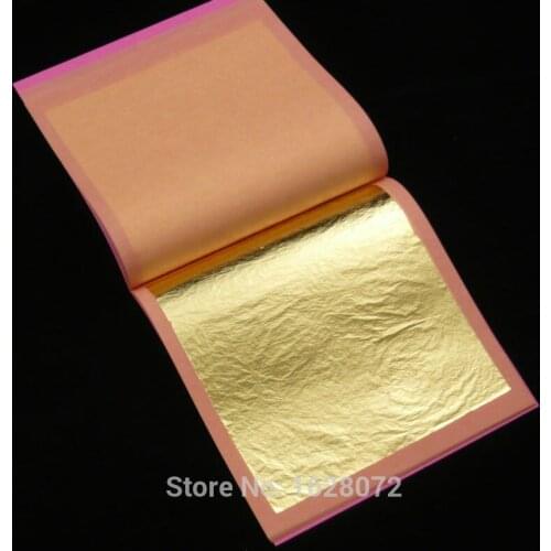 85x85mm genuine 24K GOLD leaf 25 sheets edible food decoration Gold mask for cosmetology
