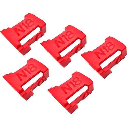 5Packs Battery Holder for Milwaukee Battery Mount Dock Holder Fit for M18 48-11-1850 18V Mount Holder Cover Dock Clip No battery