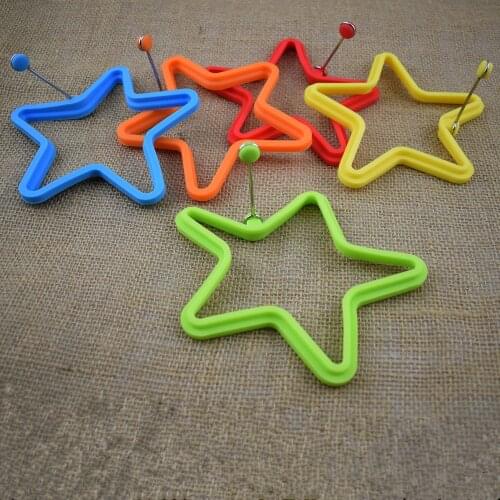 1 Pieces Lytwtws Omelette Maker Mold Silicone Nonstick Frying Egg Shape Pancake Star Mold For Kitchen Cooking Mould