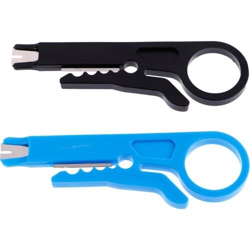 2Pcs Cutter Portable Simple Utility Scissor Stripping Wire Network Cable Cutter Hand Tools And Pliers Knife Wire Stripper