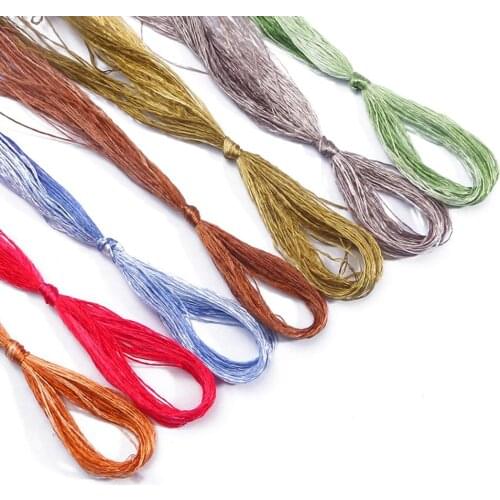 20Meters Multiolors Durable Birght Colors Cotton Cross Stitch Embroidery Thread Sewing Skeins Floss Kit DIY Sewing Tools