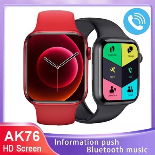 2021 AK76 Women Men Smart Watch Blood Pressure Heart Rate Monitor 44mm Smartwatch IWO 13 IP67 Waterproof Muti Sports Clock Hour