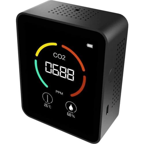3 In 1 Air Quality Monitor CO2 Meter Temperature Humidity Carbon Dioxide Detector Multifunctional Gas Analyzer Home CO2 Monitor
