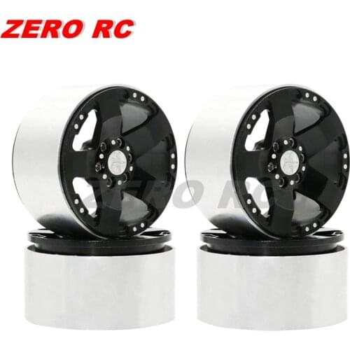 4PCS 1/10 RC Rock Crawler Classic Alloy 2.2 Beadlock Wheel Rims for Axial SCX10 RR10 Wraith 90048 90018 TRX4 TRX-6