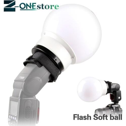 5.9'/15cm Universal Flash Soft Ball Diffuser Ball for Canon Nikon Yongnuo Neewer Godox flash Speedlite YN-560IV YN-568EX V860II