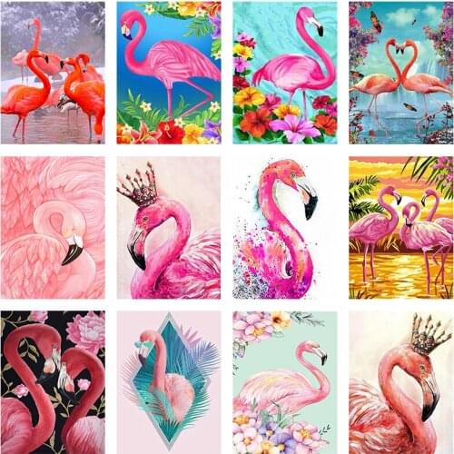 5D Diamond Painting Animal Flamingo New Product Diamond Embroidery Decoration Home Childrens Room Decoration Painting