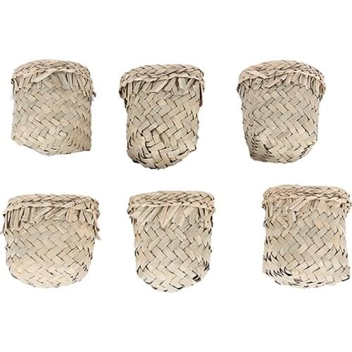 RC Car Accessories 6PCS Grass Baskets Straw Frame for WPL D12 Truck