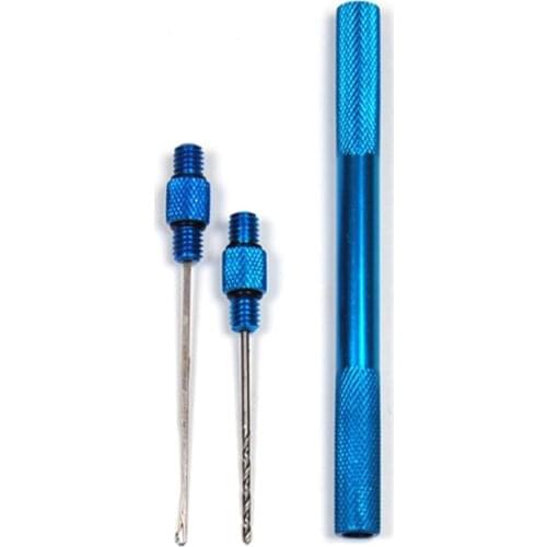 1PC Aluminum Boilie Needle & Drill Saltwater Fishing Baiting Tool / Hair Rig Fishing Tackle Accessory Tool Red Blue Green Grey