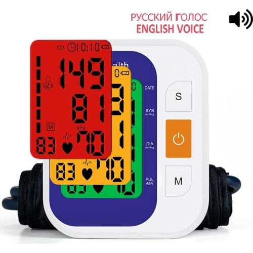 Automatic Blood Pressure Monitor Upper Arm Pulse Gauge Meter BP Heart Beat Rate Tonometer Digital LCD Sphygmomanometer