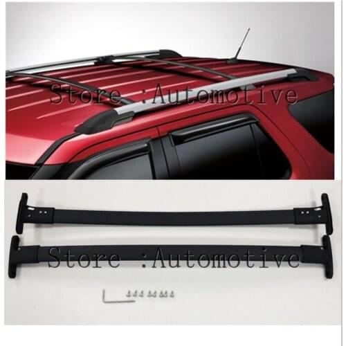 Roof Rack Cross Bar Rail Compatible for 2016 2017 2018 2019 Ford Explorer Cargo Racks Rooftop Luggage Canoe Kayak Carrier Rack