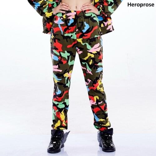 Spring and Autumn New Fashion Hip hop pants women Casual Loose Punk street Dance Baggy Joggers Harem Camouflage trousers