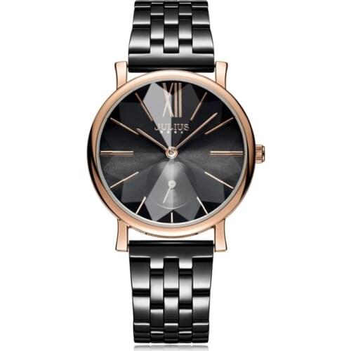 Big Julius Mens Womens Watch MIYOTA Fashion Hours Stainless Steel Bracelet Business Clock Girls Birthday Valentine Gift Box