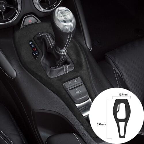 For Chevrolet Camaro 2016-2020 Alcantara Suede Wrapping Car Gear Panel Strip Cover Trim Sticker Internal Mouldings Accessories