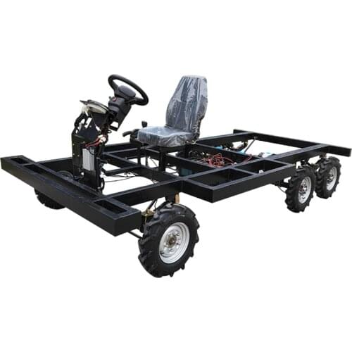 Custom-made electric four-wheel six-wheel Farm Vehicle Chassis Transport all-terrain hill-climbing engineering handling tractor