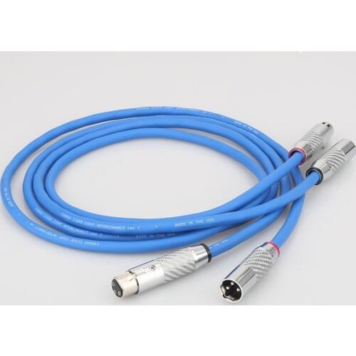 Hi End Cardas Clear Light XLR Balanced Cable Carbon Fiber 3Pin XLR Plug Amplifier CD DVD Player Interconnect Audio Cable