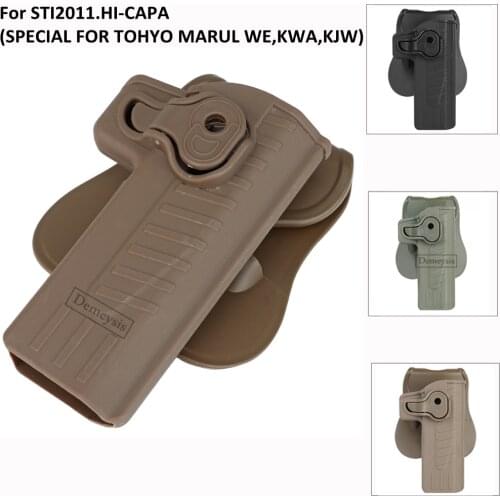 Tactical Gun Holster for STI2011.HI-CAPA ( SPECIAL FOR TOHYO MARUL WE,KWA,KJW ) Right Hand OWB Paddle Pistol Holsters
