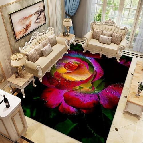Valentines Day 3D Printed Carpet Child Bedroom Area Rugs Kids Room Play Mats Flannel Memory Foam Large Carpets for Living Room