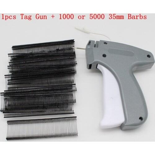 1 Set Tag Gun + 1000 or 5000 39mm Barbs Pistola Etiquetadora Precio Garment Price Label Tagging Price Clothes Sewing Accessory