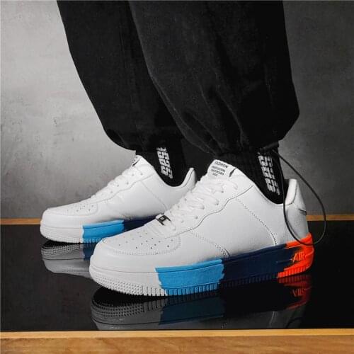 Men Classic White Shoes New Brand Sneaker Comfortable Skateboard Shoes Zapatos Hombre Breathable Casual Shoes Wear Mens Shoes