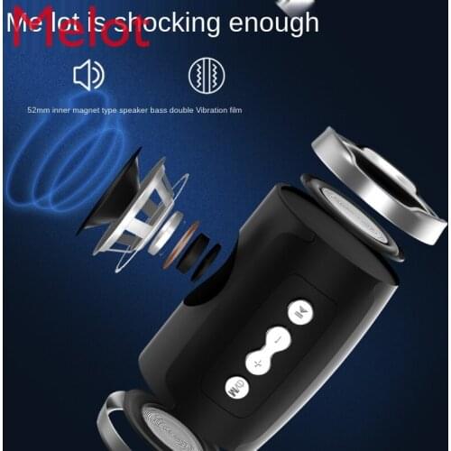 2020 New Bluetooth Audio Home Living Room Surround Speaker CylinderHighPower ImpactConnection Outdoor Sound Large Multi-Function