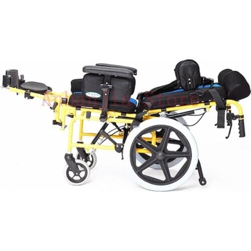 Rehabilitation Therapy Supplies Foldable Cerebral Palsy Children Wheelchair manual wheelchair