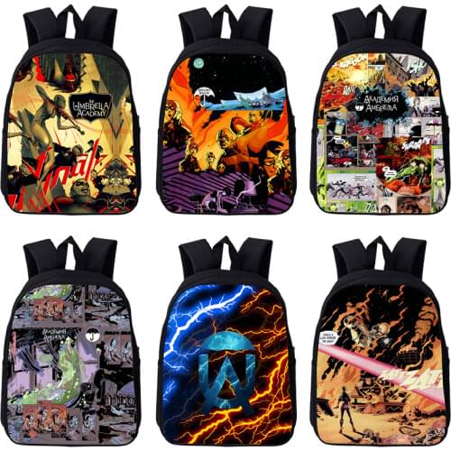 3D Print Anime The Umbrella Academy Backpack School Bags Funny Japan Harajuku Street Bags Kids School Supplies Women TravelBags