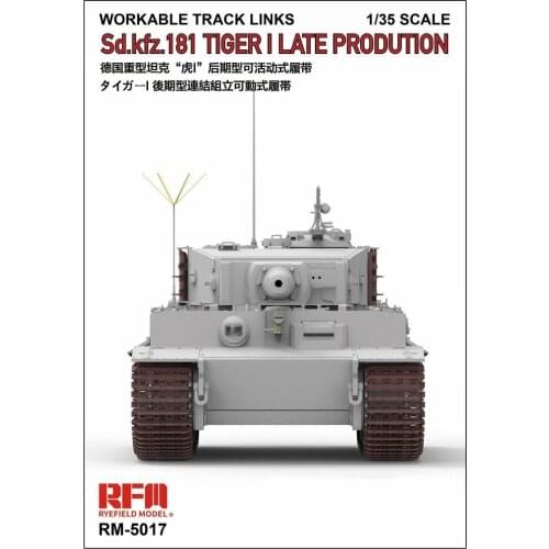 Rye Field Model RM-5017 1/35 Workable Track Links for Tiger I Late Production Model Kit
