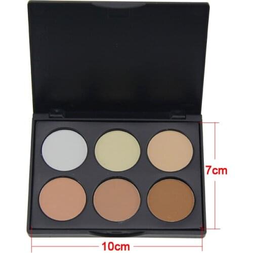 New New 6 Colors Contour Pressed Face Concealer Highlighting Bronzing Powder Makeup Blush Palette SCI88
