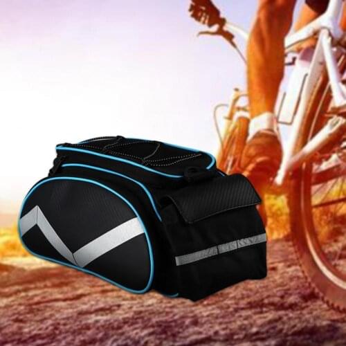 HOT SALES!!!Large Capacity Reflective Bicycle Rear Shelf Pannier Bike Riding Storage Bag