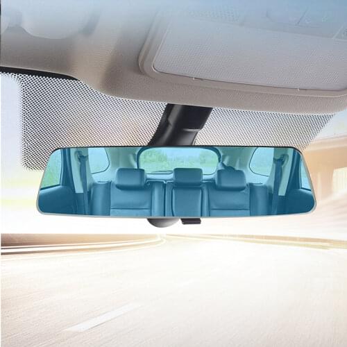 Universal Car Boundless Full Screen Large Field of View Mirror 3000R Curved Wide-angle Curved Blue Mirror 280mm Reversing Mirror