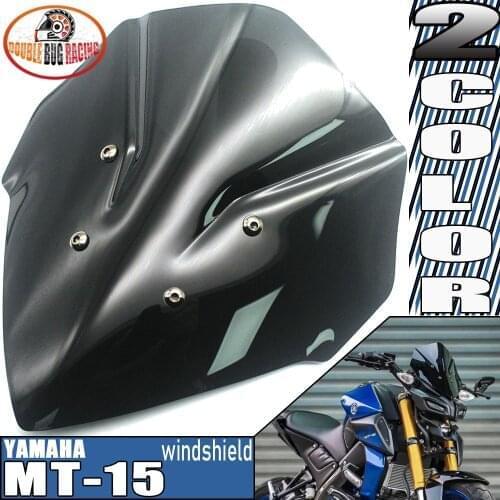 NEW Motorcycle Sport Touring Windshield Viser Visor WindScreen Wind Deflector Fits For YAMAHA MT-15 '18-'20 MT15 MT 15 2018-2020