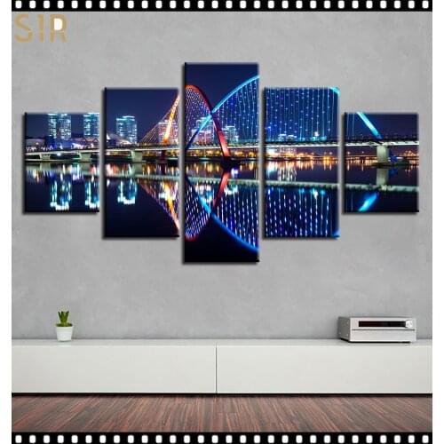 World Famous Architecture Beauty HD Five Wall Painting Decorative Painting Anime Posters Wall Decor Anime Decor Room Decor
