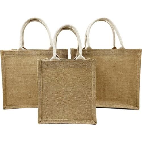 High Quality Personal Customize Linen Bag Print Logo Custom Pictures Women Shopping Cotton Bags DIY Handmade Painted Muji