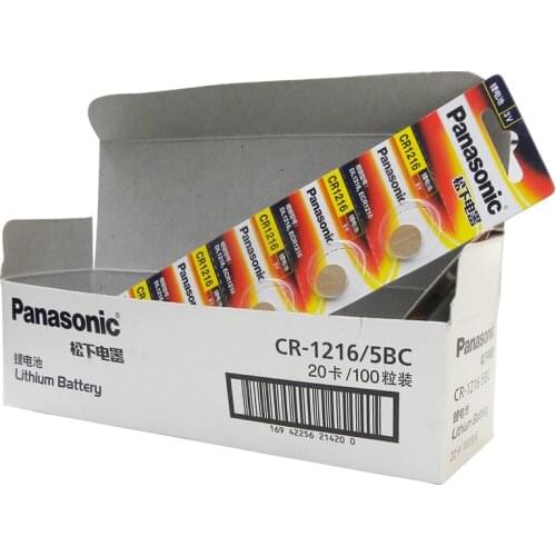 100pcs/lot Panasonic CR1216 Button Batteries DL1216 BR1216 Cell Coin Lithium Battery 3V 5034LC For Watch Electronic Toy Remote